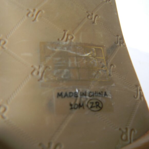 JACK ROGERS "RUBY"TAN LEATHER TIE ANKLE SANDALS SZ 10M - Picture 7 of 7